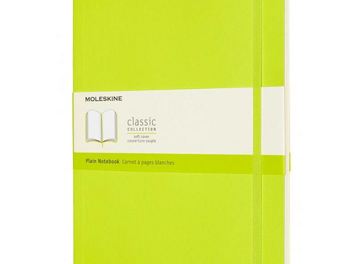 Блокнот Moleskine Classic Soft Xlarge A5+ 96 листов без линовки салатовый на сшивке (190x250 мм)